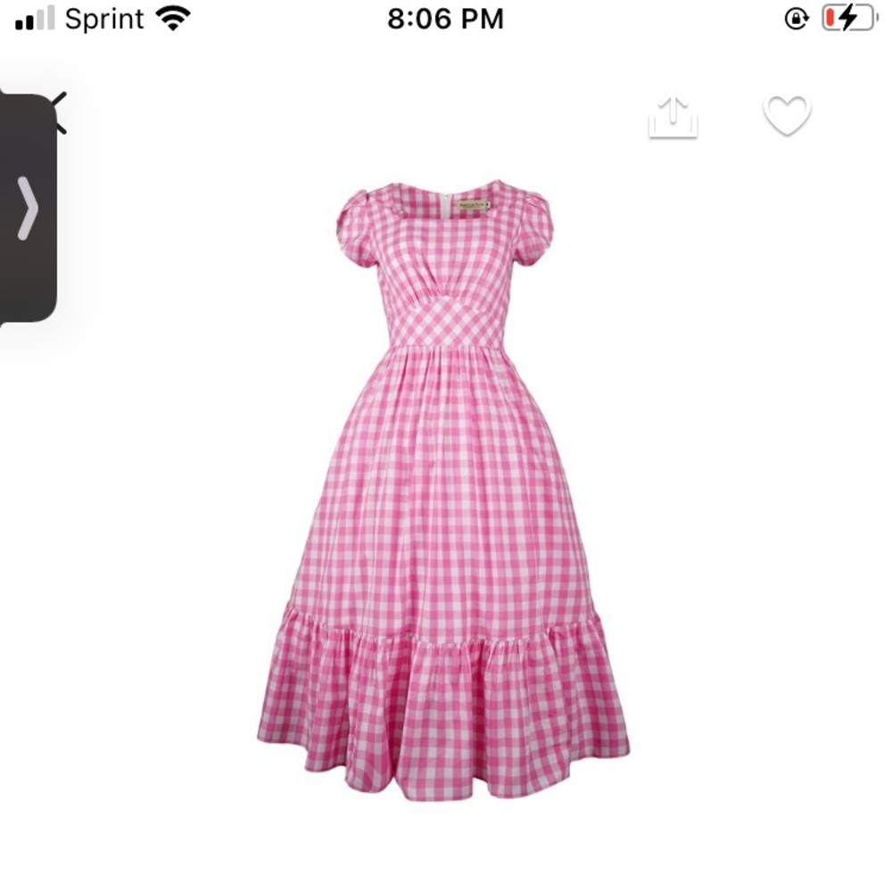 Hearts and found Ava dress plaid size M